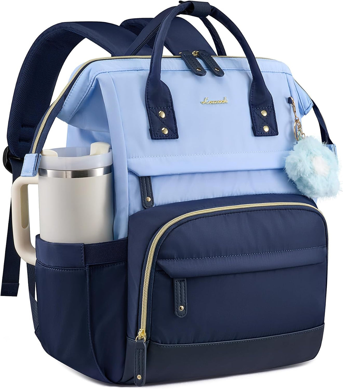 LOVEVOOK Laptop Backpack for Women, 15.6 Inch Work Business Backpacks Purse With Large Capacity, Waterproof Nurse Bag College Bookbag for School, Waterproof Casual Daypack for Travel - Image 10