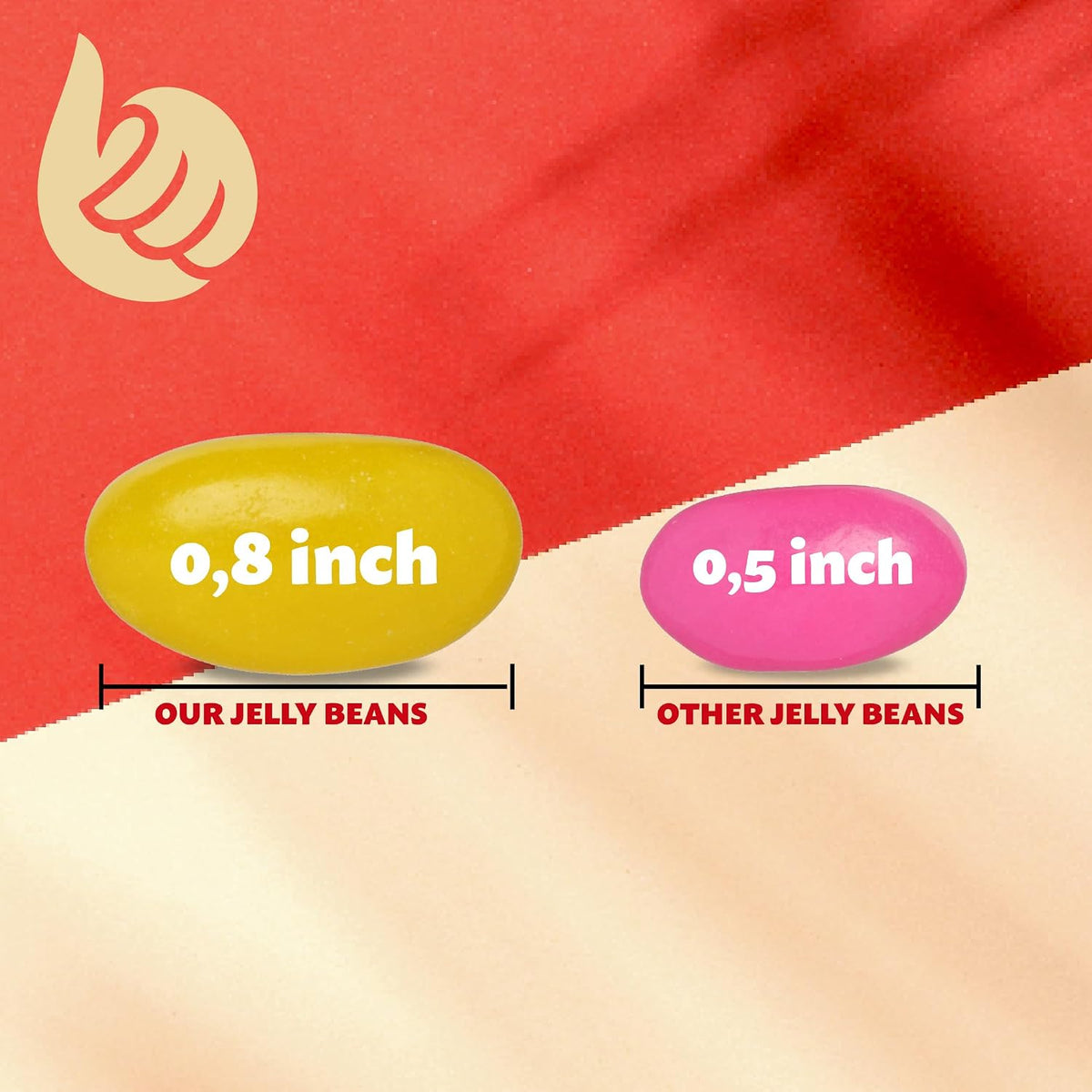 Premium packaging of Geeoollah USA imported bulk jelly beans candy bag