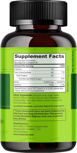 Naturelo Biotin Gummies clean ingredient certification icons