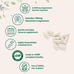 Nutricost Magnesium Taurate capsules ingredient details and certifications