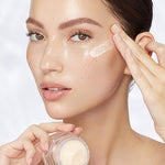 Charlotte Tilbury skincare eye cream application illustration