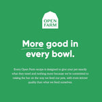 Open Farm pet bone broth pouch packaging details