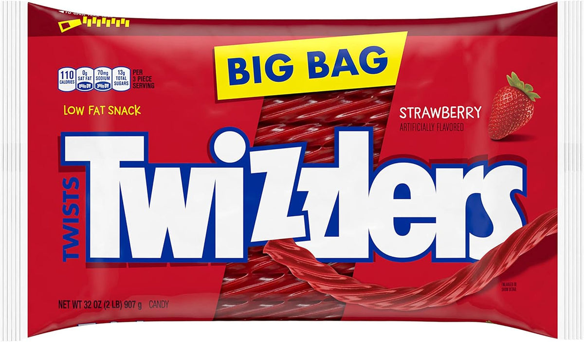 Twizzlers strawberry twists edible straw movie night snack