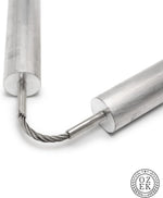 Ozek flexible anode rod segmented hinges demonstrating bending capability