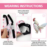 Zaruatu pet hen diapers with secure hook and loop fasteners