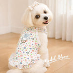 AXIIJGL pet apparel packaging view including both heart and floral designs.