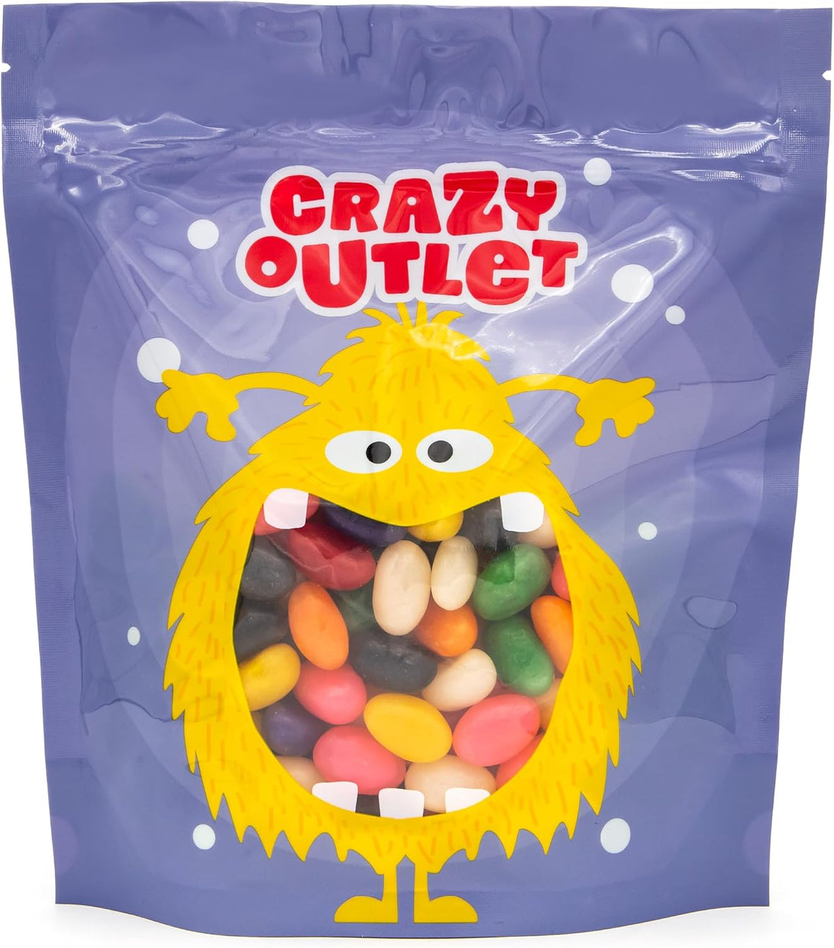 Gourmet jelly beans in assorted flavors displayed in a decorative candy dish