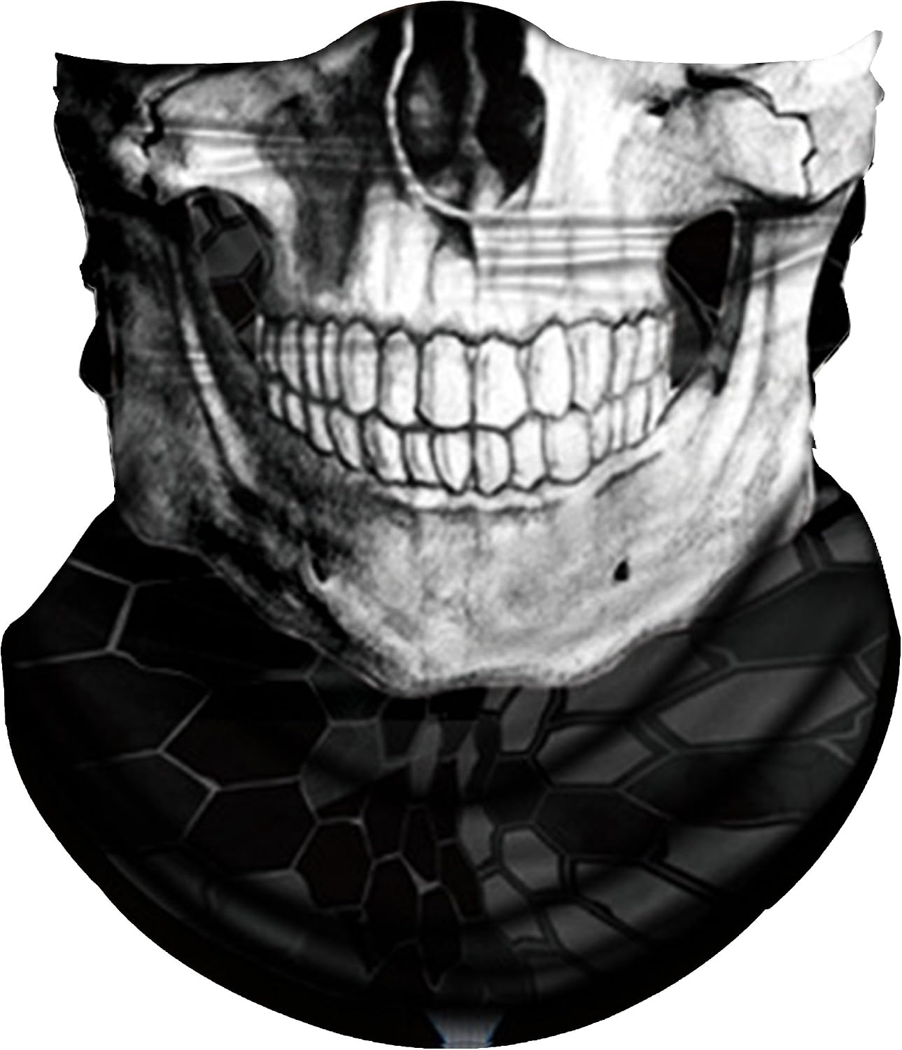 Obacle neck gaiter face mask front view