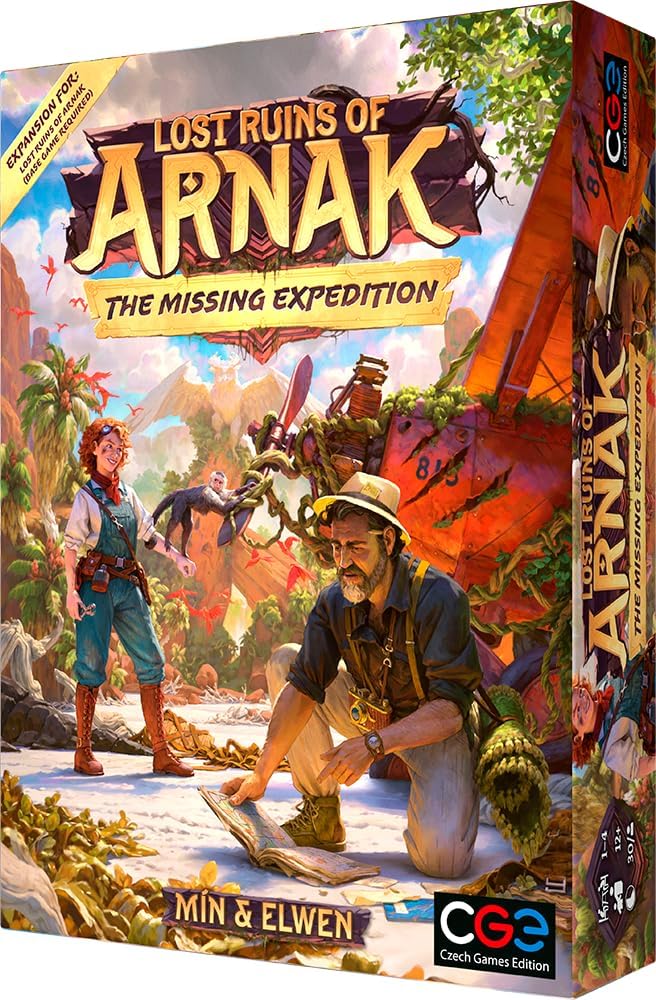 Czech Games Edition Lost Ruins of Arnak Missing Expedition game cards leaders and research tracks