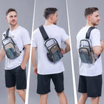 Edraco clear crossbody bag adjustable strap