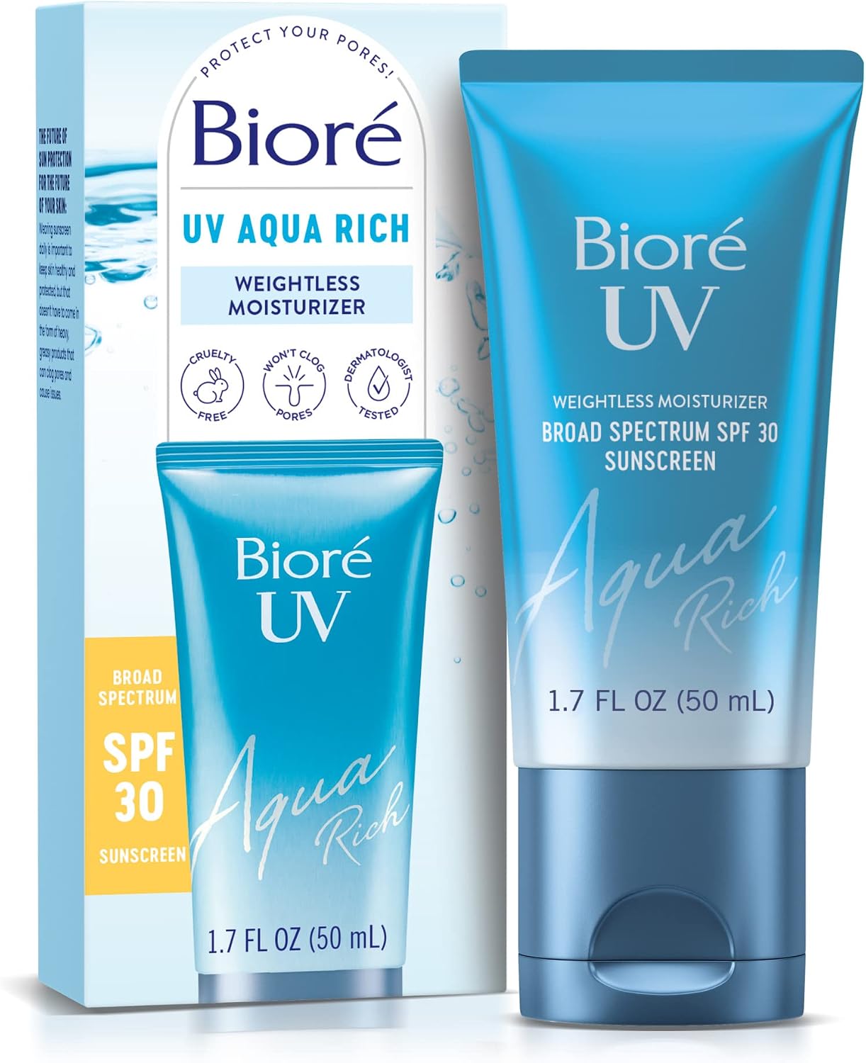 Biore UV Aqua Rich SPF 30 Daily Moisturizer front view