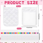 Beupy white blank pot holders with colored markers