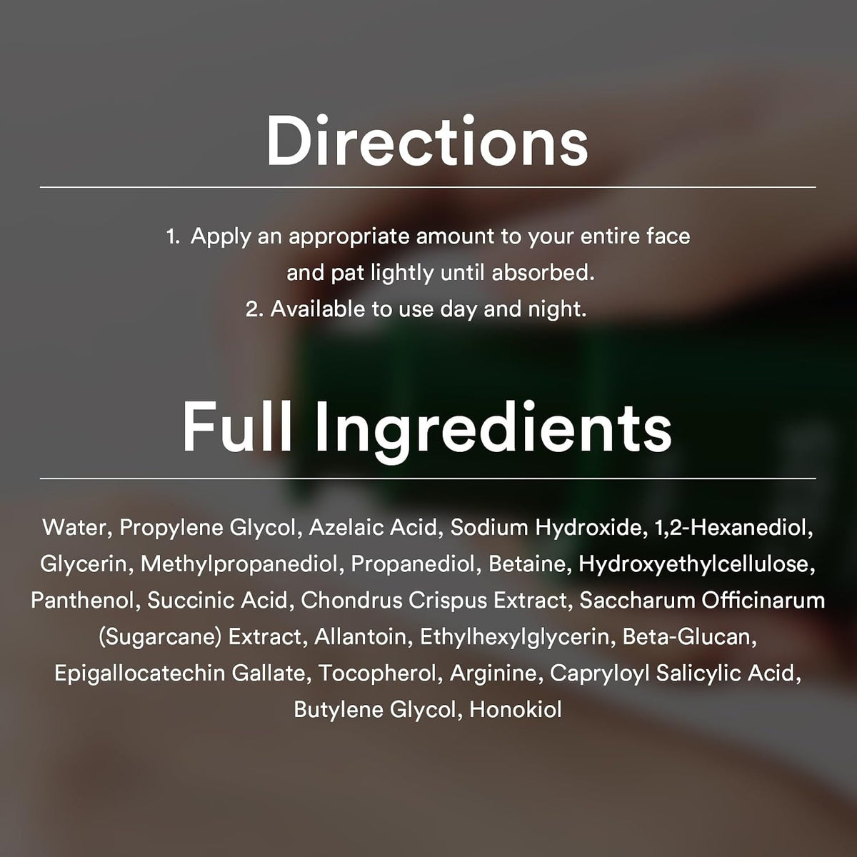 Abib sea moss extract soothing serum close up details