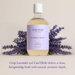 Deep Steep Fresh Lavender Bubble Bath twin pack display