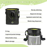 Premium pet training bag kit with silicone treat pouch and wrist strap clicker