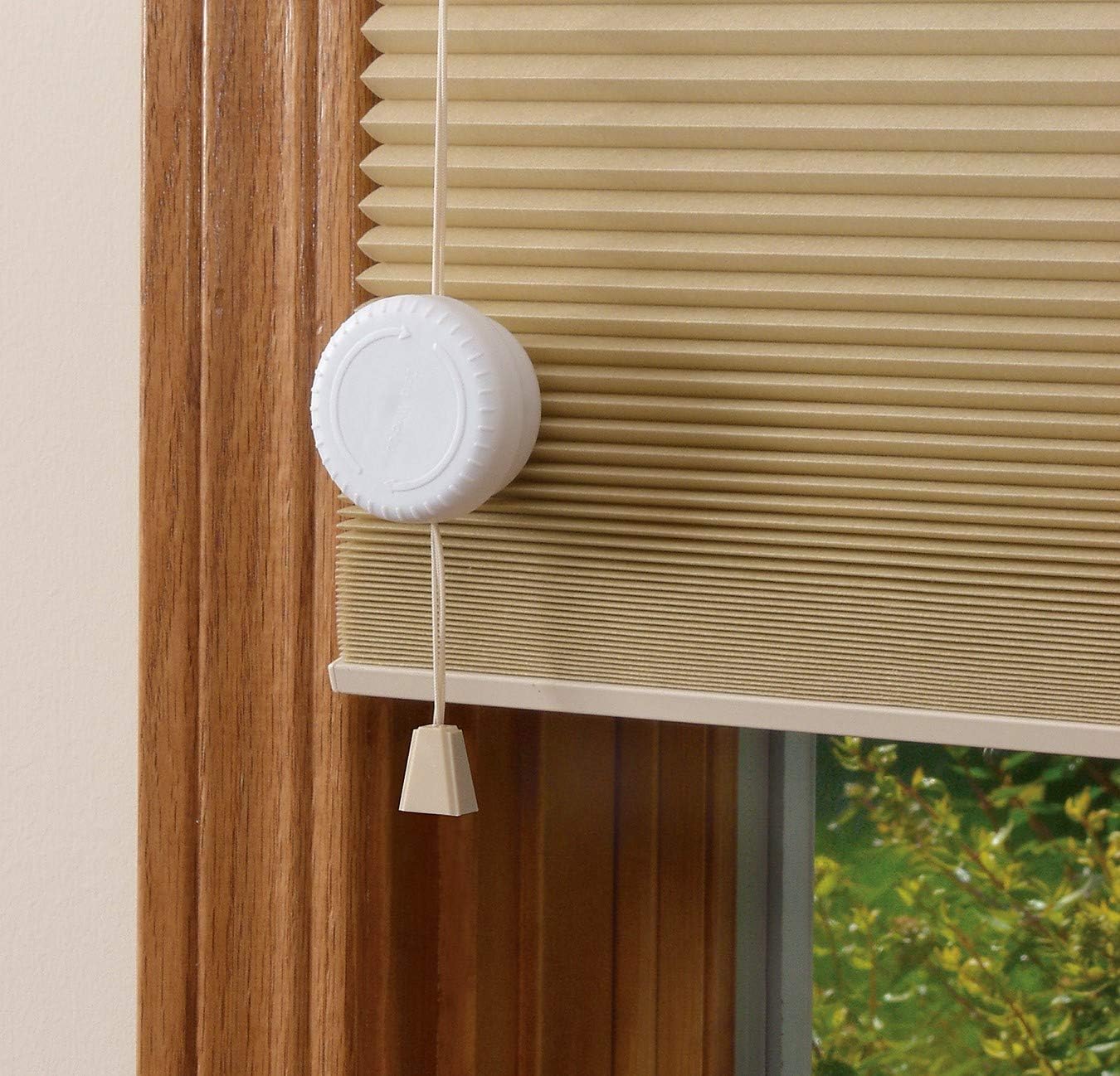Mommy's Helper cord wind ups pack of two front view for child window safety.