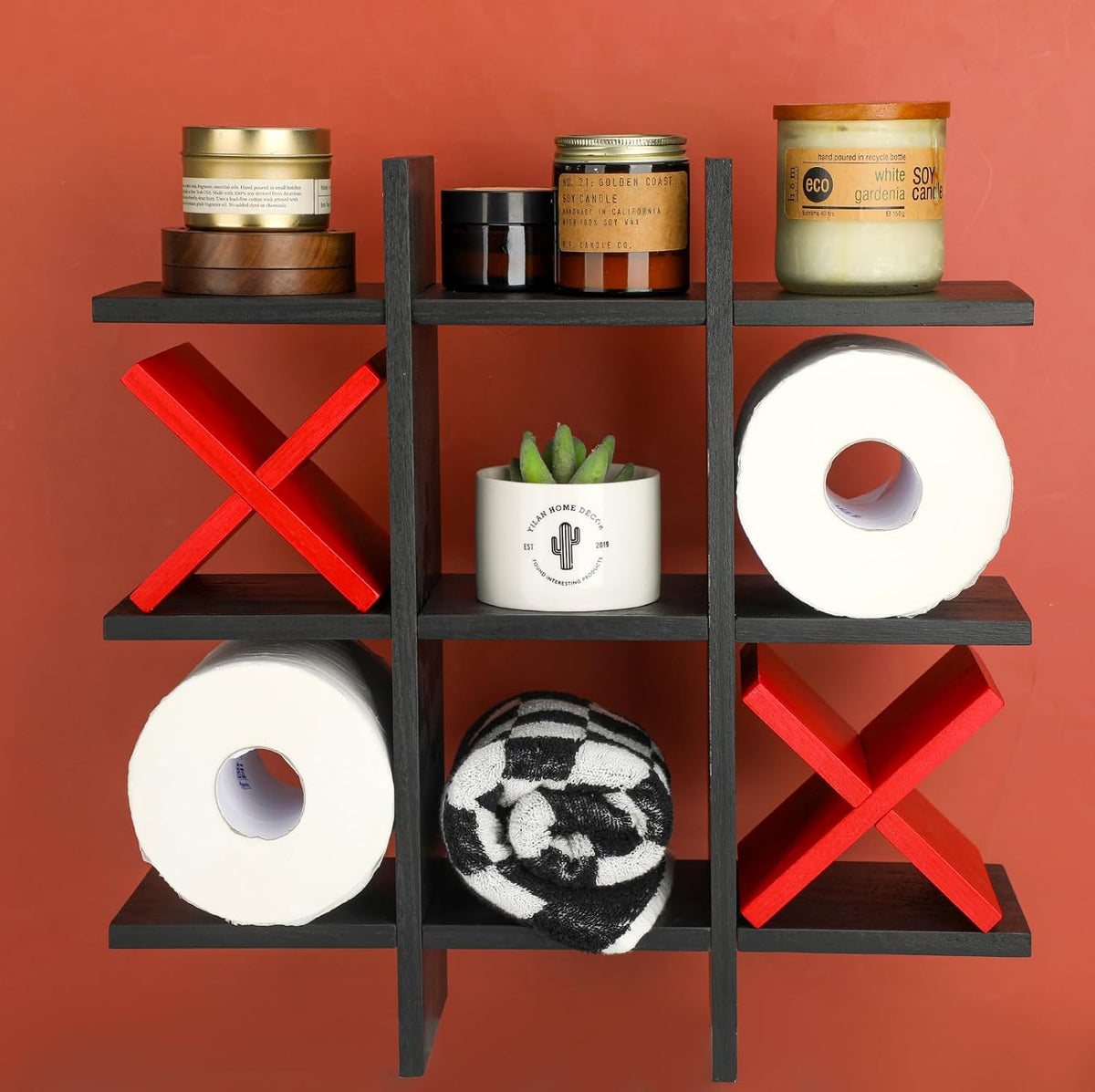 Weysat decorative bathroom shelf mounting brackets