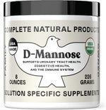 Complete Natural Products Organic D-Mannose Powder front view of the jar showing 2000mg dosage label