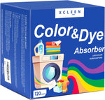 Xcleen Color Absorber Laundry Sheets 120 Count front view dye catcher packaging.