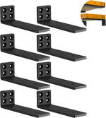 Heavy Duty Hidden L Shelf Brackets 5 Inch Long Wall Mounted Shelf Bracket Metal Floating Shelves (8 Pack) - Image 14