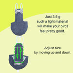 Small size bird harness flight suit with replaceable cotton pad liner