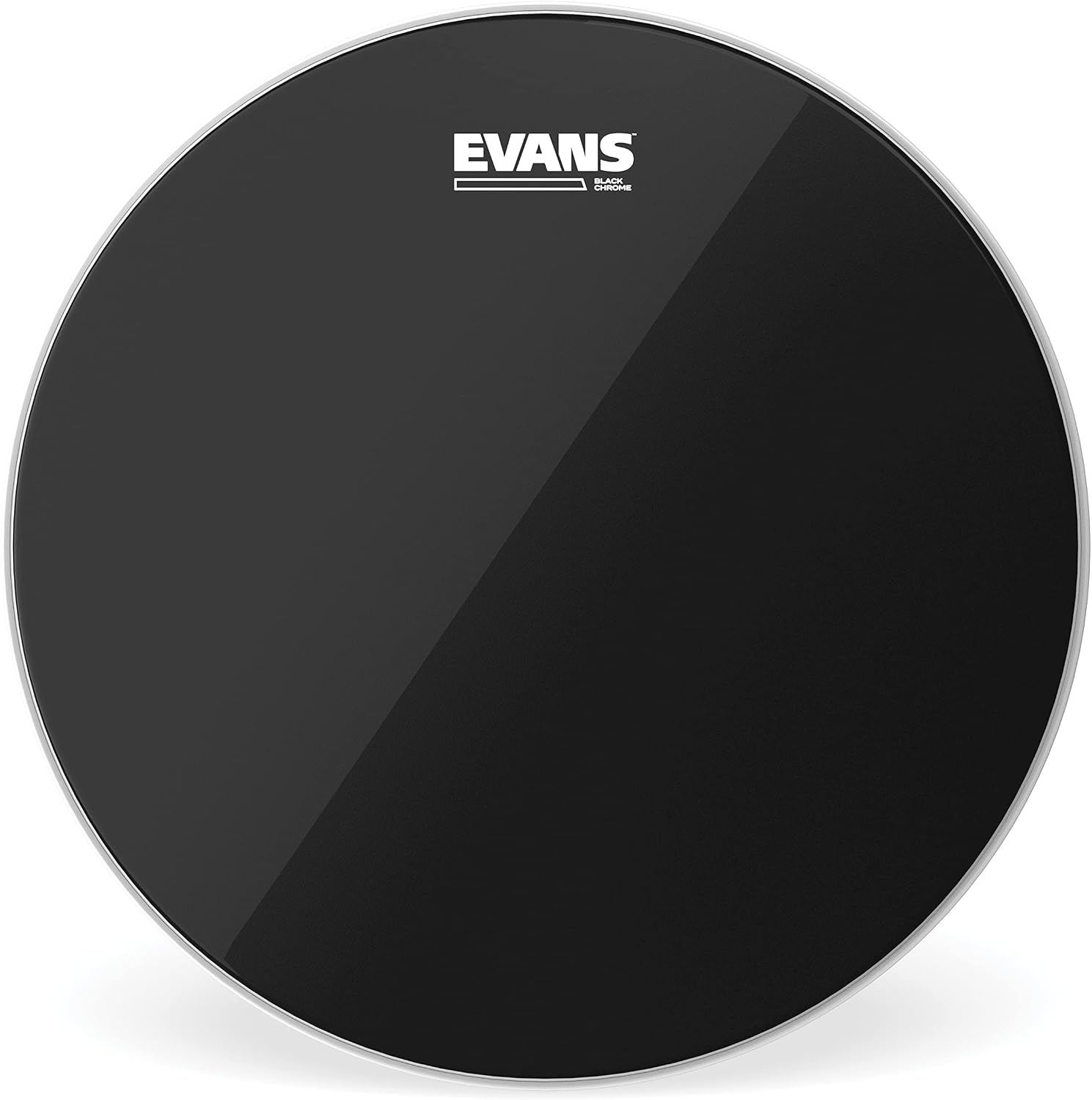 Evans Black Chrome 14 Inch Tom Drumhead front view authentic USA import
