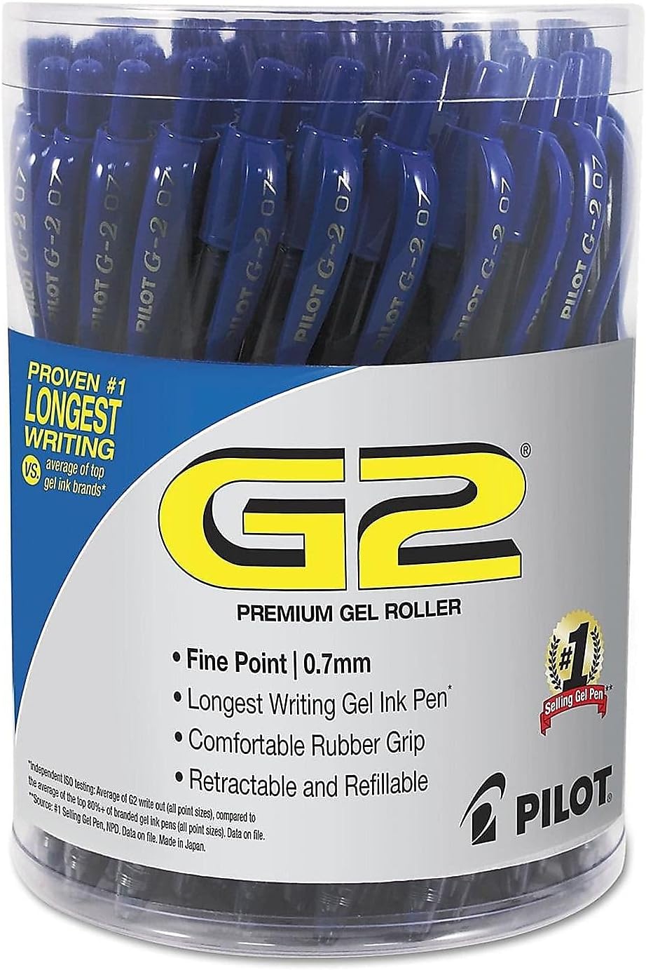Pilot G2 blue ink pen 36 pack convenience box