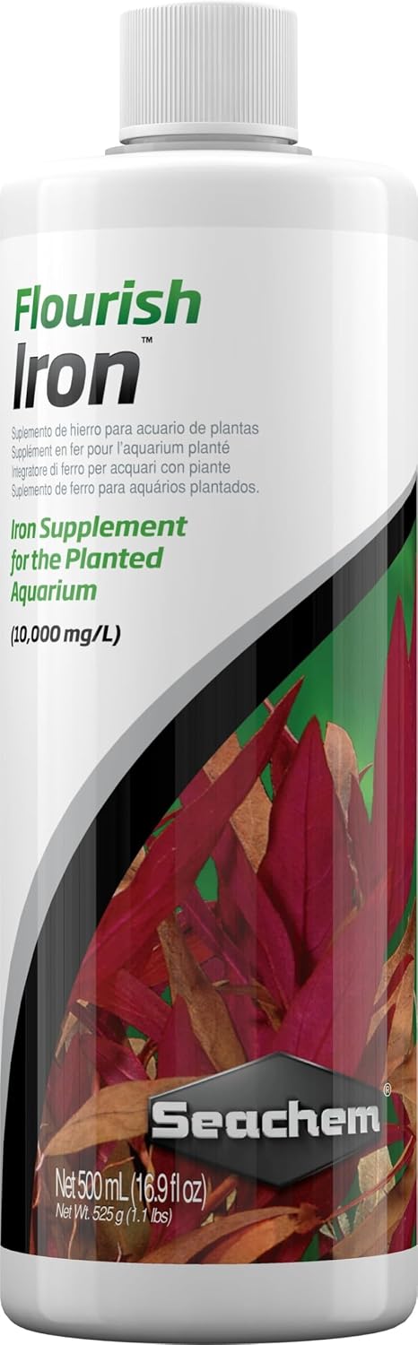 Seachem Flourish Iron 500ml front view aquarium plant fertilizer