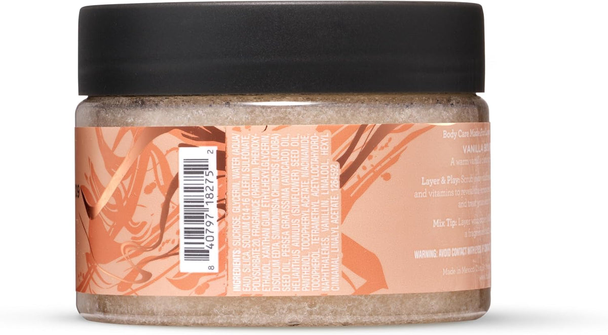 MIX:BAR Vanilla Bourbon body scrub texture closeup