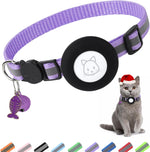 Airtag Cat Collar, Air tag Cat Collar with Bell and Safety Buckle in 3/8" Width, Reflective Collar with Waterproof Airtag Holder Compatible with Apple Airtag for Cat Dog Kitten Puppy (Black) - Image 10
