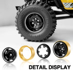 Ogunke OGRC 1.0 Beadlock Wheels angled perspective displaying brass inner weight.