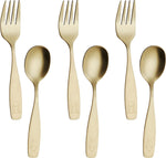 ANNOVA Kids Flatware Set - Stainless Steel Silverware Forks, Table Knife, Tablespoons - Child Toddler Utensils Dinosaur Engraved T-Rex, Triceratops, Diplodocus (Staineless Steel, 10 Pieces) - Image 10