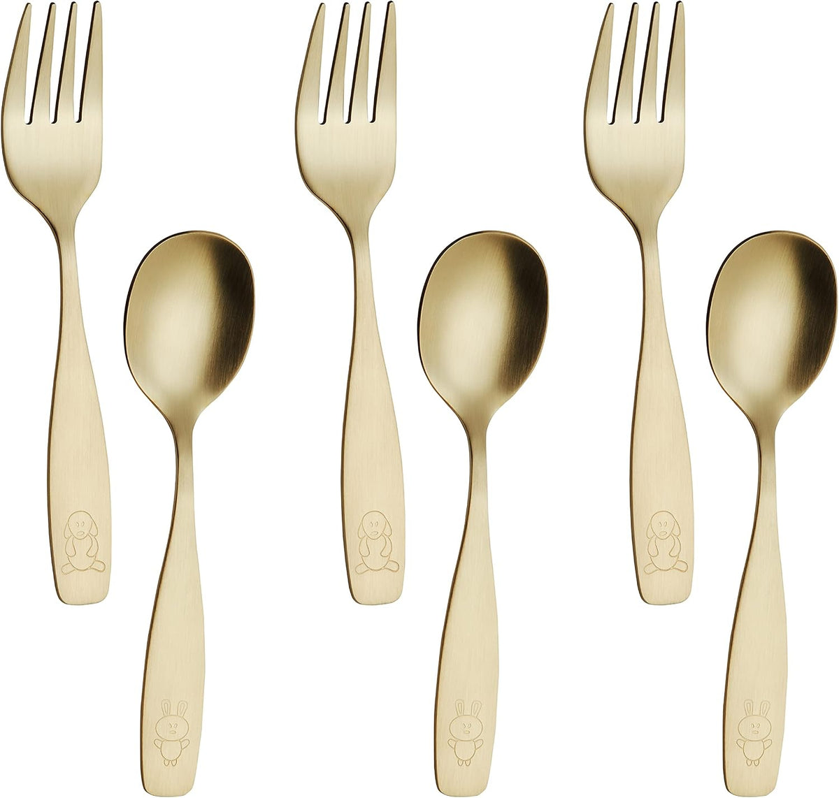 ANNOVA Kids Flatware Set - Stainless Steel Silverware Forks, Table Knife, Tablespoons - Child Toddler Utensils Dinosaur Engraved T-Rex, Triceratops, Diplodocus (Staineless Steel, 10 Pieces) - Image 10