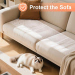 Flexible Uross cat deterrent mat being cut to size