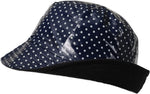 TOUTACOO blue polka dot rain hat side profile
