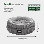 Balance kitten bed with high supportive edge
