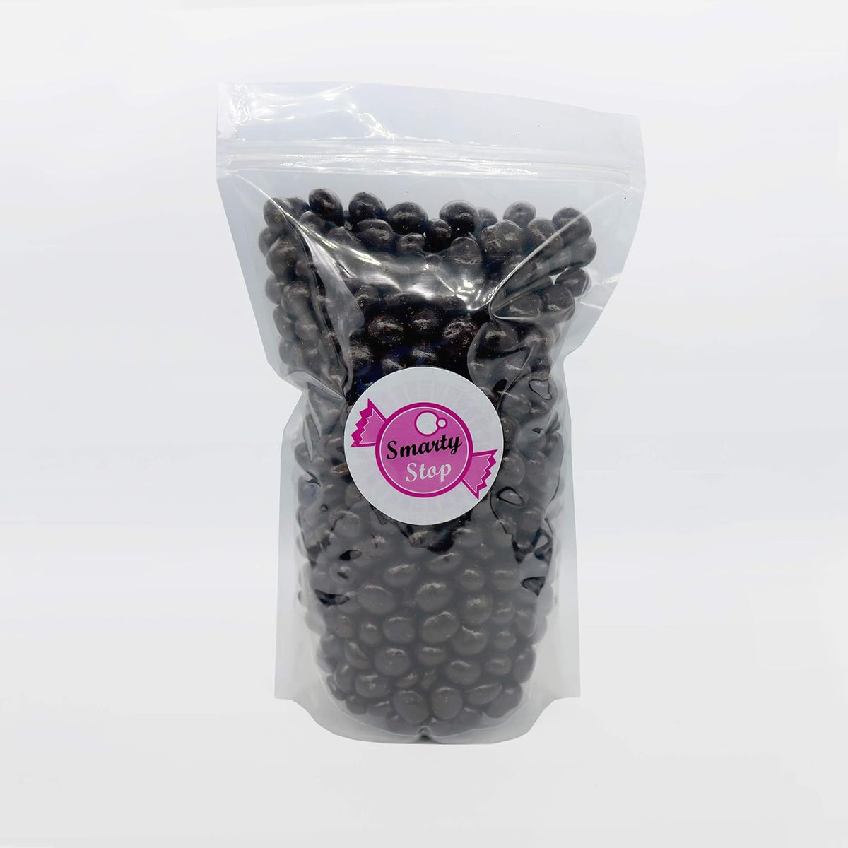 Gluten free and vegan caffeinated espresso bean snack treats close up view.
