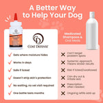 Pet grooming with Coat Defense Daily Preventative Powder