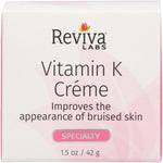 Reviva Labs Vitamin K Cream front view moisturizing skincare tube