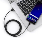 Smays USB-A to USB-C cable angled display