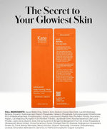 Authentic Kate Somerville glycolic acid and lactic acid foaming cleanser bottle standing upright
