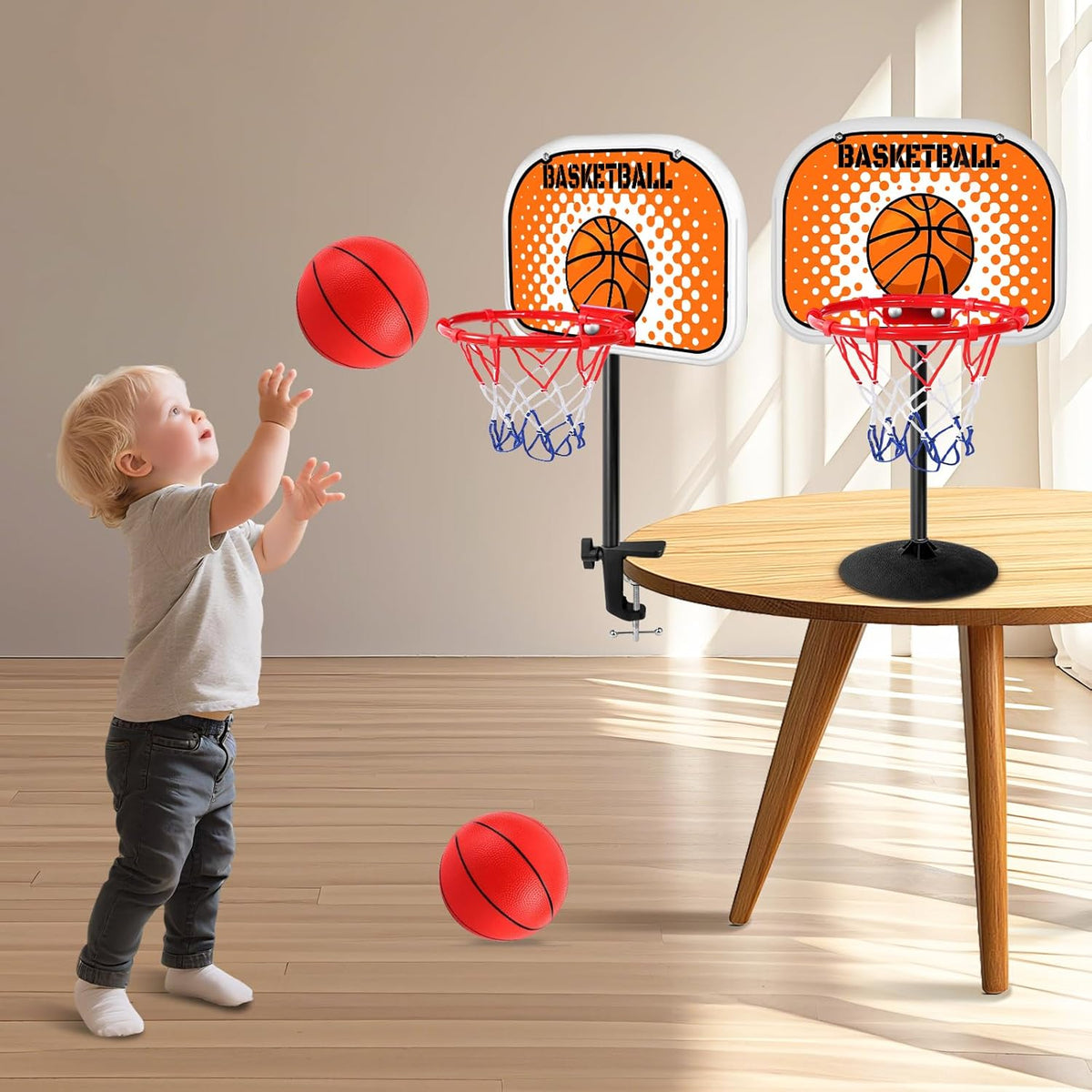 NZQXJXZ mini indoor tabletop basketball hoop front view