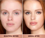 Charlotte Tilbury Sheer Glow foundation stick cream makeup swatch