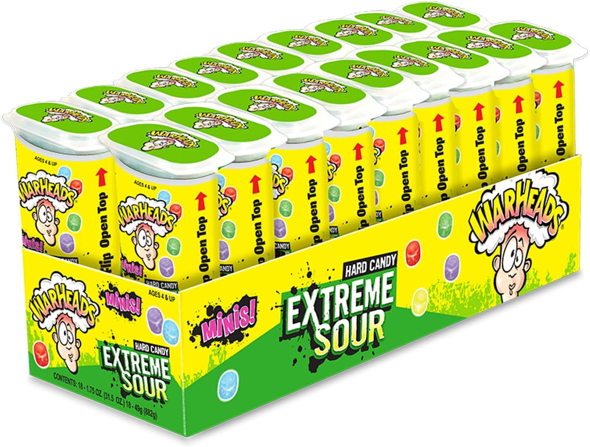 WARHEADS - Extreme Sour Hard Candy - Assorted Flavors - Sour Apple, Black Cherry, Blue Raspberry, Lemon & Watermelon Flavors - 2 oz. Bag - Image 10