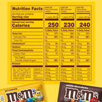 Mars M&M'S imported assortment box open to display the individually wrapped full size candy pouches.