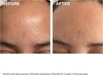 Clarins Beauty Flash Peel texture and liquid gel swatch