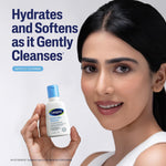 Cetaphil daily face wash texture demonstration