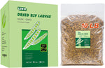 LIWII organic poultry feed grubs showing guaranteed analysis details