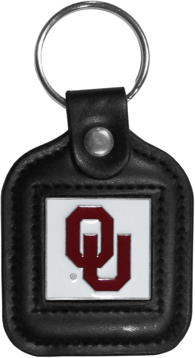 Siskiyou Sports NCAA square leather key chain front view