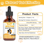 Dog ear infection treatment drops with dropper cap